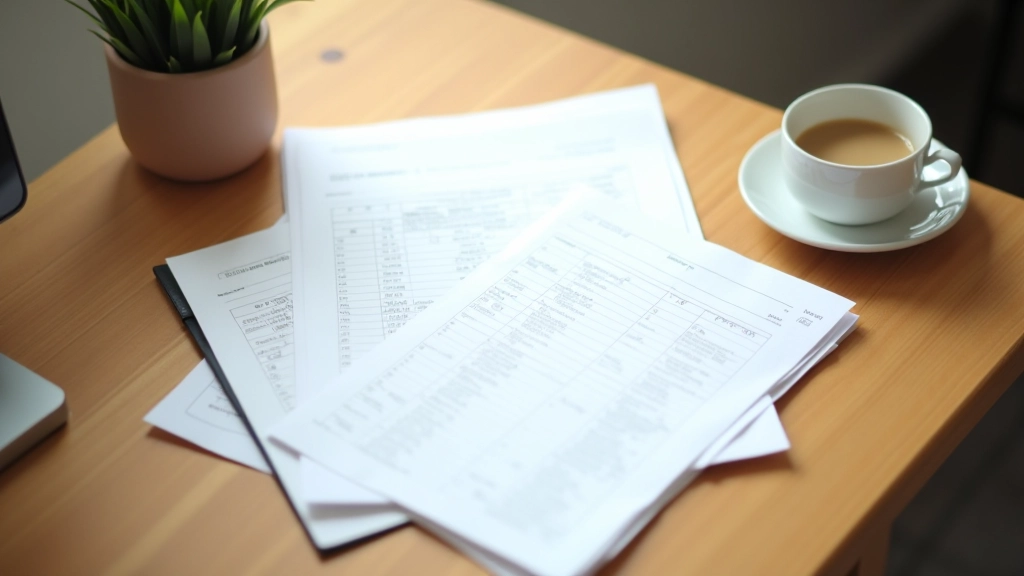 Goal-setting worksheet and planning materials on desk