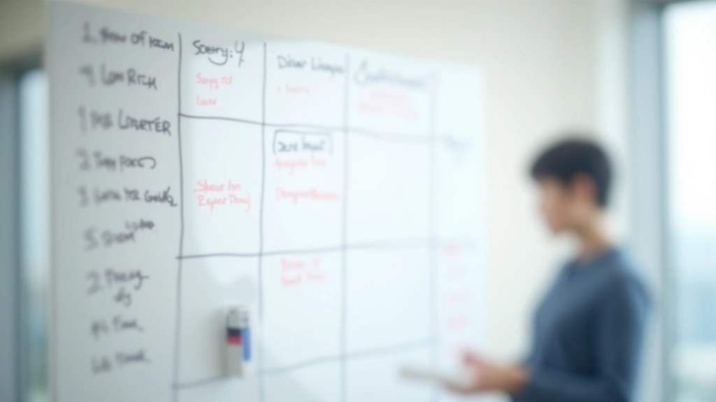 Priority matrix diagram, decision-making framework for task management